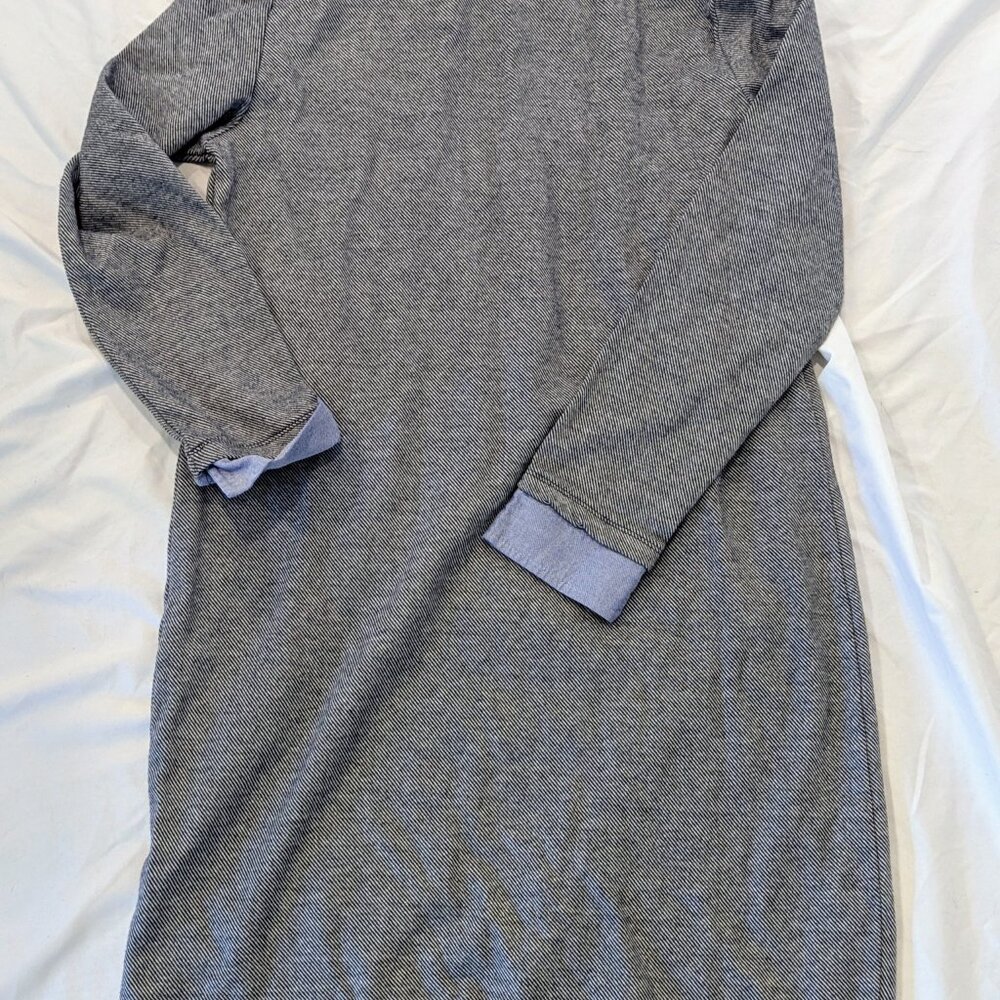 New Tommy Hilfiger Layered Shirt Dress Sz S Y2K 90s Style Navy White Preppy - Picture 7 of 7
